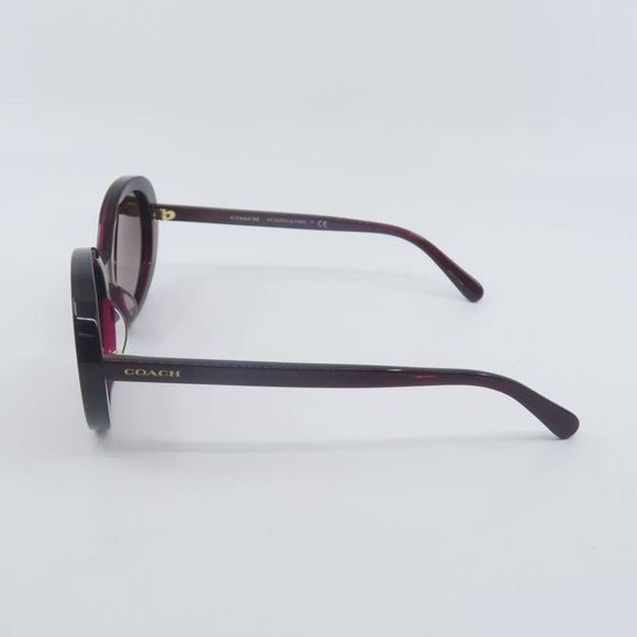 COACH HC8270U 5557/E2 New Transparent Burgundy/Burgundy Gradient Sunglasses - Picture 6 of 10
